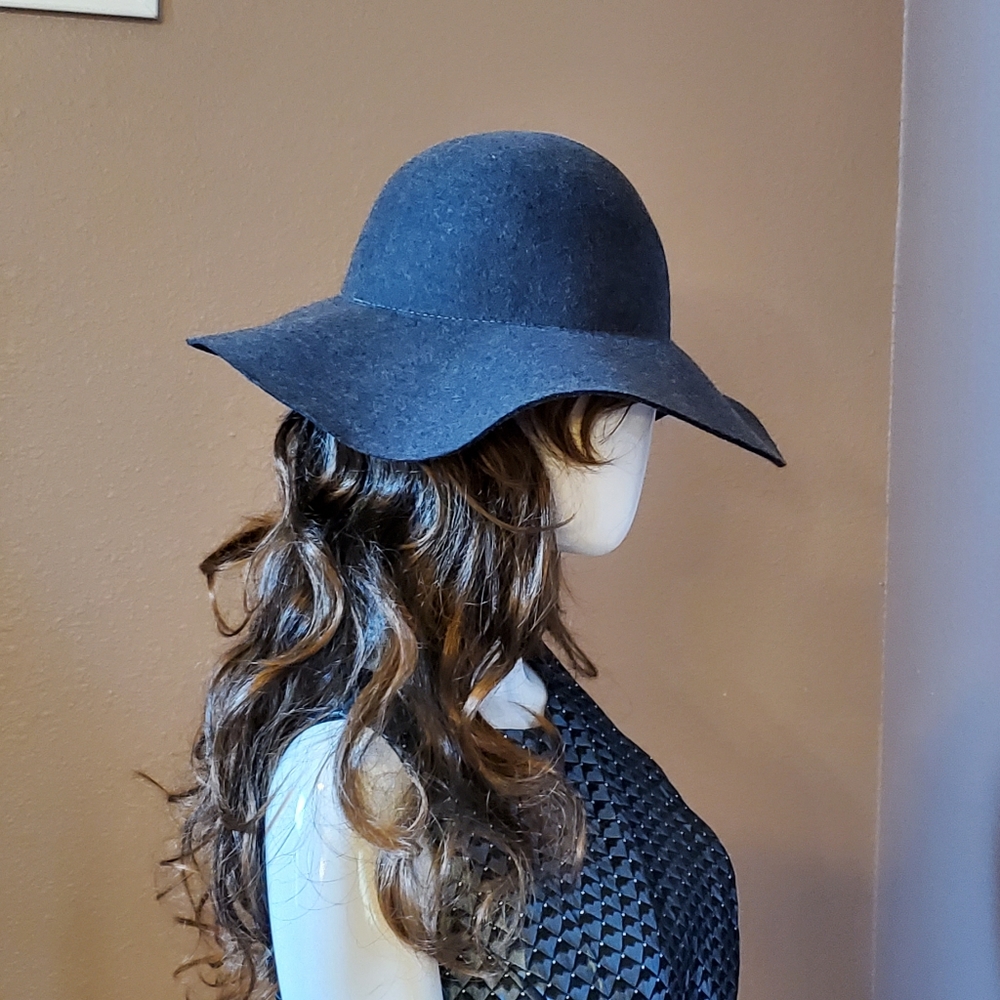 Scala Collezione Charcoal Gray Wool Felt Hat - image 2